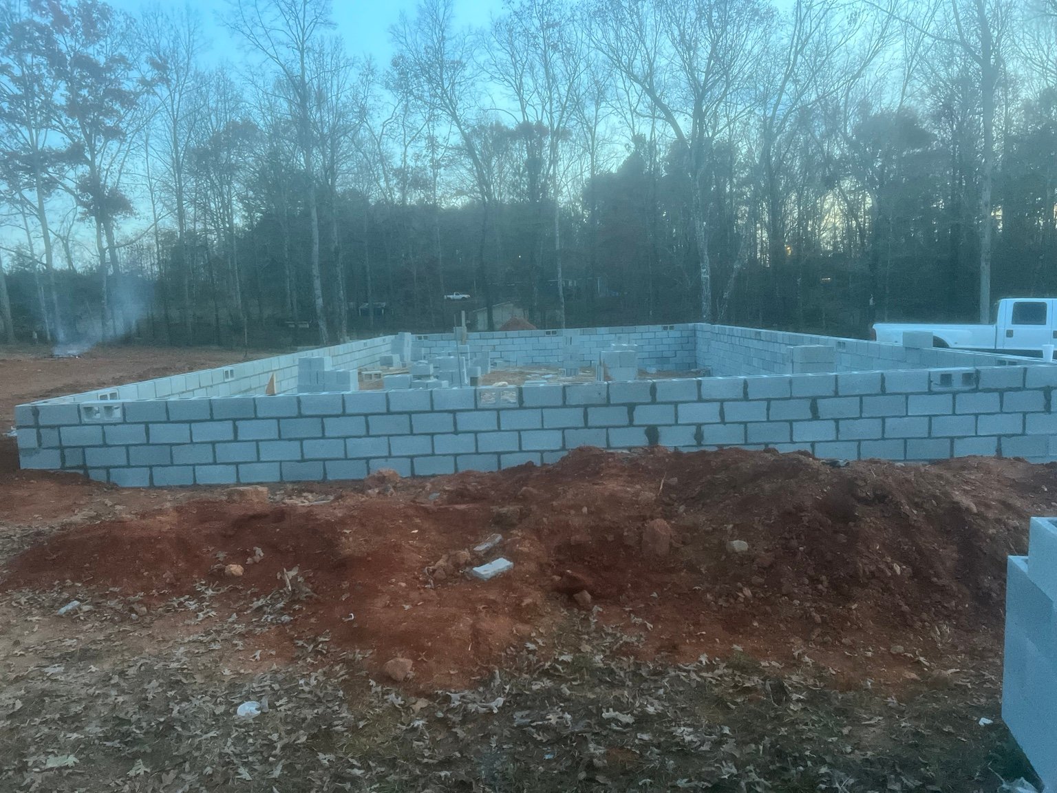 87 Chew Road block foundation