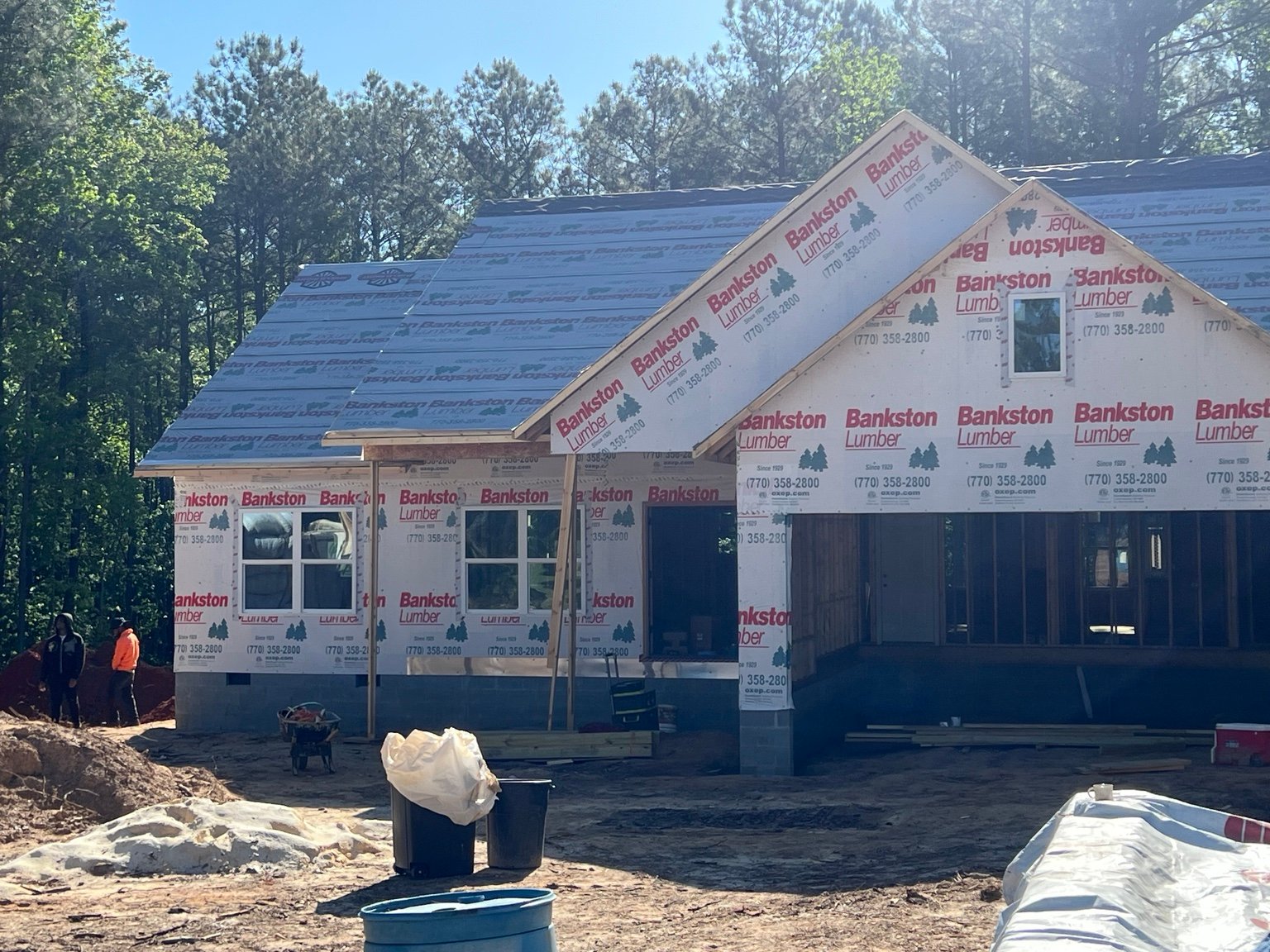 87 Chew Road framing stage